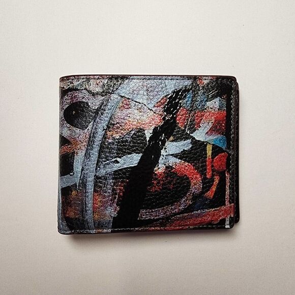 CM163 COACH X MINT + SERF 3-IN-1 WALLET, NWT BLACK/MULTI GRAFFITI - Picture 1 of 5